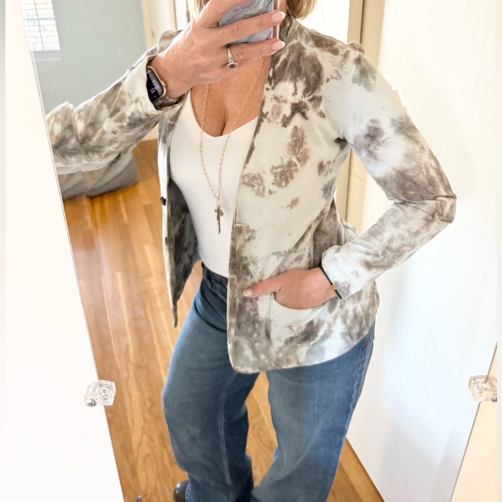 Giorgio Brato Tie Dye Leather Jacket